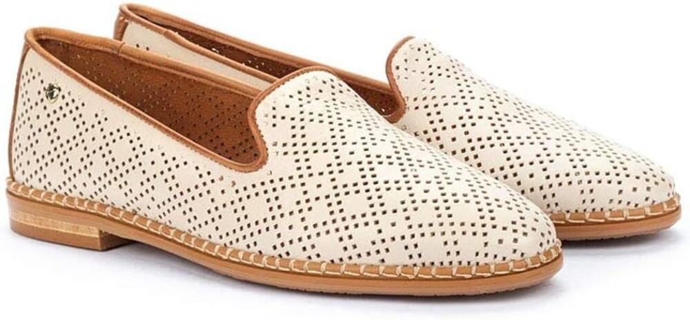 Pikolinos Womens Size 42 EU 11 US Cream Merida Punched Leather Loafers